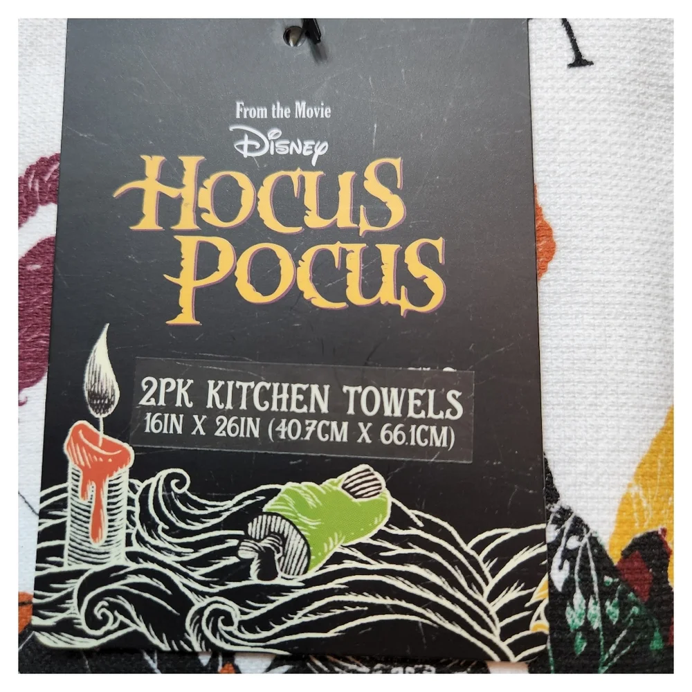 NWT Hocus Pocus Kitchen Towels - Oven Mittens - Halloween
